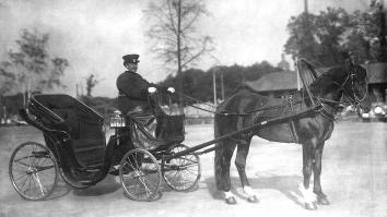 Городской извозчик (лихач). Фото 1910