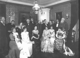 Visiting V.V.Stasov. Photo by C.C.Bulla. 1904.