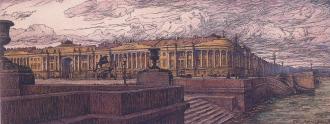 Сенатская площадь. Е.Е.Лансере. 1904