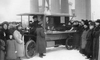 First Ambulance of the Russian Red Cross Society. Photo by K.K.Bulla. 1913.