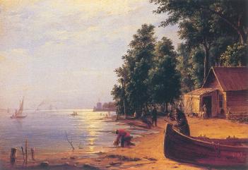 View from Lahta by St. Petersburg. By A.I.Ivanov. 1841.