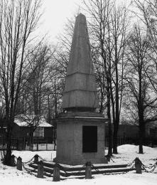 Ust-Izhora. The obelisk to the popular militia of 1789.
