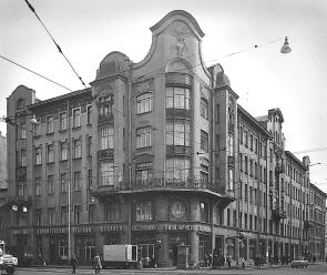 House in Vosstaniya Street, which used to house the editorial office of The Byloe journal.