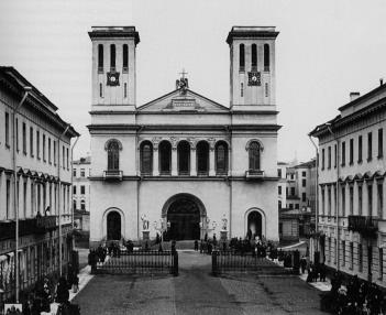 Немецкая лютеранская цековь Св. Петра. Фото конца XIX века