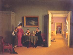 Ф. П. Толстой. "Семейный портрет". 1830.