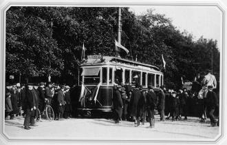 Opening of City Tramway. Photo by K.K.Bulla. 1907.