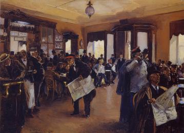 At Dominic's . By V.E.Makovsky. 1897.