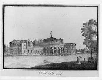 Вокзал в Екатерингофе. Литография 1820-х