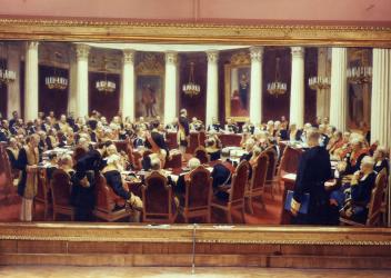 Заседание Государственного совета. Картина И.Е. Репина. 1...