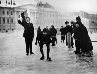 Skaters Contest on the Field of Mars. Photo, 1914.