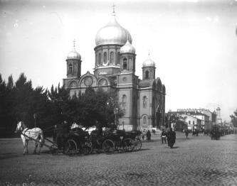 Presentation of the Holy Virgin Cathedral on Zagorodny Avenue. Photo, the 1900s.