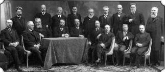 Professors of Historical Philological Department of Saint Petersburg University. Photo, October 1, 1913.