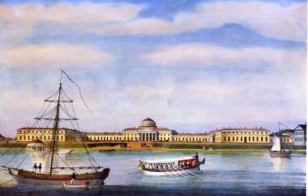 И. Е. Старов. Таврический дворец. 1783-89. Литография. 1820-е гг.