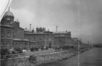 Тюрьма "Кресты" на Арсенальной набережной. Фото 1906.