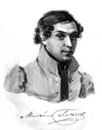Михаил Николаевич Глебов.
Акварель Н.А.Бестужева. 1832.
