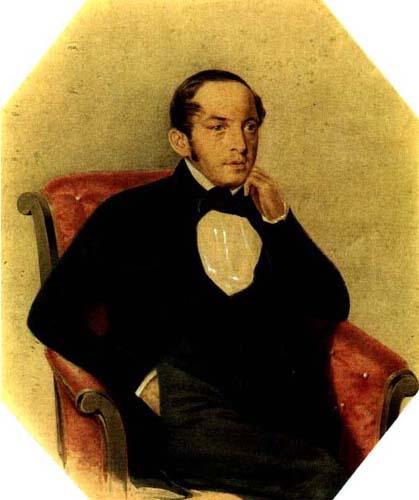 Василий Петрович Зубков.
Акварель А.И.Клиндера. 1846.
