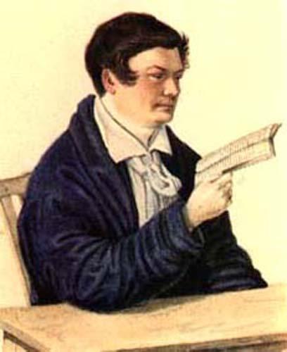 Петр Иванович Фаленберг.
Акварель Н.А.Бестужева. 1828.
