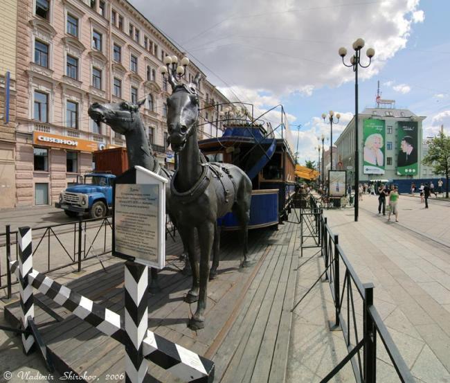 Памятник конке. Фото В. Широкова с сайта http://panphoto.spb.ru