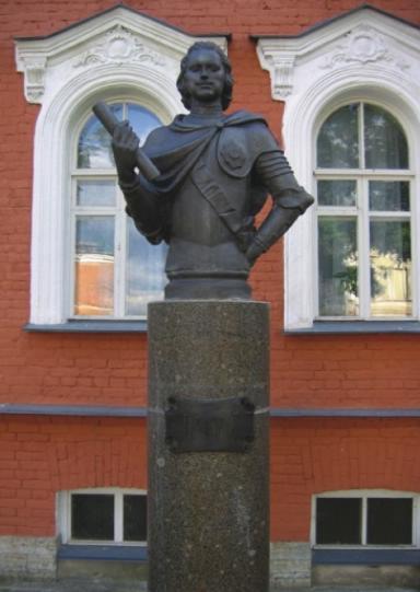 Памятник Петру I в Усть-Ижоре. Фото с сайта http://kolpino-city.ru/
