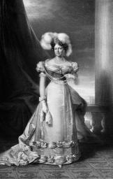 Императрица Мария Федоровна. Литография Ф. Шевалье с картины Дж. Доу. 1820-е