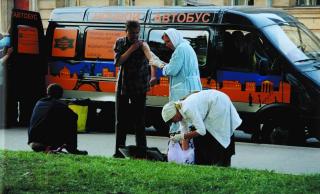 Ночной автобус. Санкт-Петербург. 2003