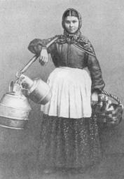 Молочница. Фото В. А. Каррика. 1860-е гг.