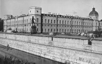 Гатчинский дворец. Кухонное каре. Фото 1983