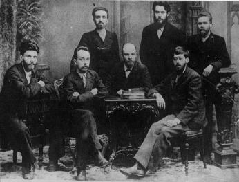 Members of St. Petersburg Struggle for Liberation of the Workig Class Union. Photo, 1897.