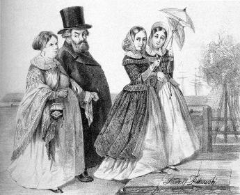 "Гостиный двор". Литография Р. К. Жуковского. 1843.