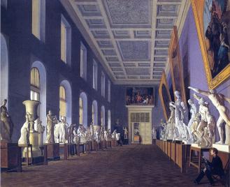 Second Antique Gallery of the Academy of Fine Arts. By G.K.Mikhailov. 1836.