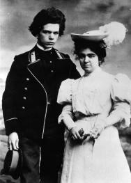 Студент Санкт-Петербургского университета с барышней. Фото 1900-х гг.
