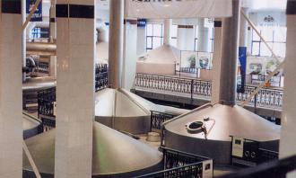 A shop floor of Baltika Brewery.