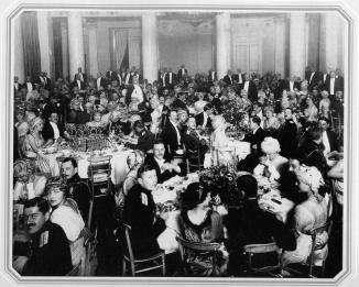 I.A.Otsup. The Ball of Coloured Wigs in St. Petersburg. Photo, the early 1910s.