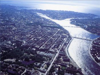City on the Neva River.