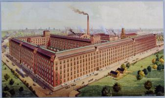 Plant of P.M.Ericsson. Advertising poster, the early 20th century.