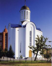 Holy Assumption Church on Malaya Okhta.
