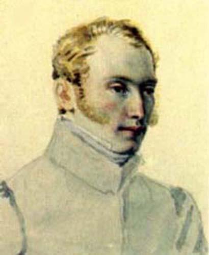 Андрей Евгеньевич Розен.
Акварель Н.А.Бестужева. 1832.
