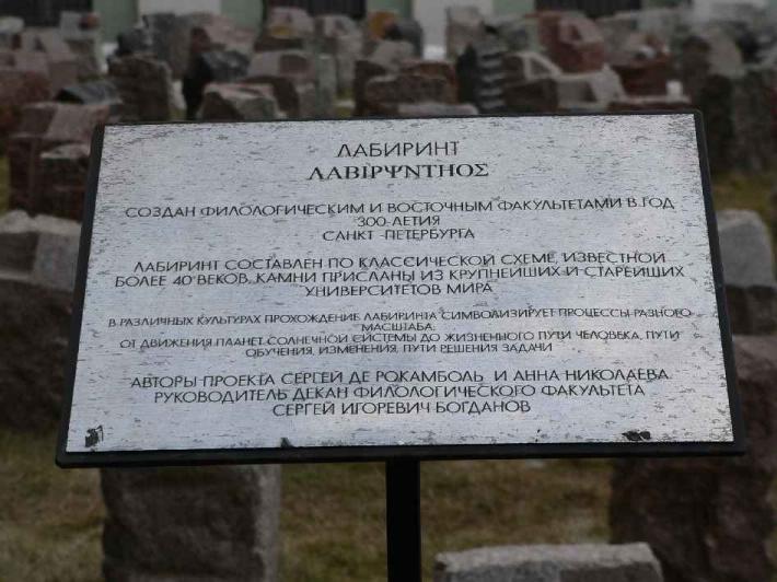Лвбиринт. Фрагмент. Фото В.Ф. Лурье с сайта http://www.petrograph.ru