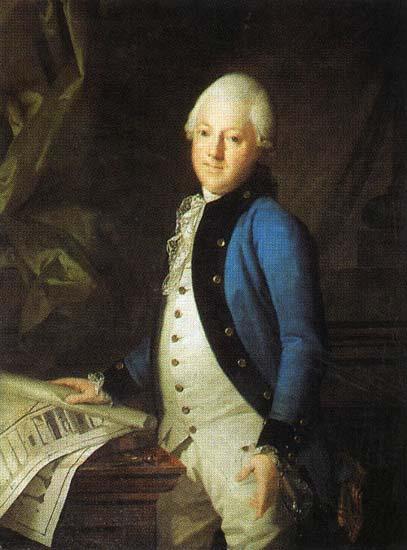Portrayed: Yury Matveyevich Felten (Georg Friedrich Veldten).  The artist: Karl Ludvig Johann Christenek.  The source of the illustration: the State Russian Museum. Painting. The 18th century. Catalogue. Volume 1. SPb: Palace Edition, 1998.